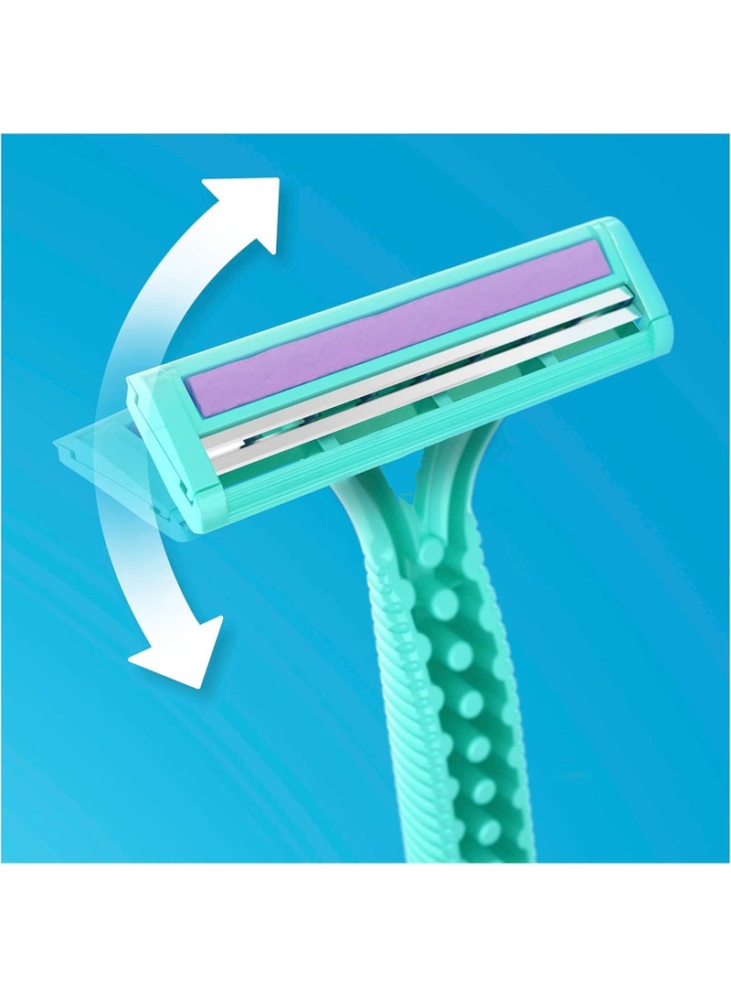 Venus Gillette Simply Venus 2 Women's Dispozable Razor, 4 Count - Image 4